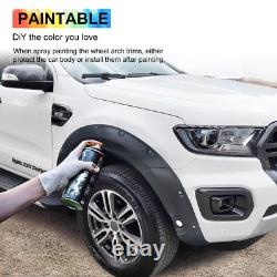Arches de roue noires mates à boulons large look compatibles avec Ford Ranger 2015-2018 T7 ailes UK