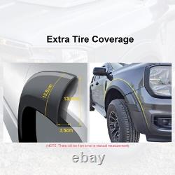 Arches de roue noires mates au look large OEM s'adaptent aux ailes Ford Ranger 2023-2025 T9