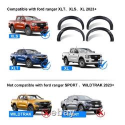 Arches de roue noires mates large look OEM s'adaptent aux ailes Ford Ranger 2023-2025 T9 Arches de roue noires mates large look OEM s'adaptent aux ailes Ford Ranger 2023-2025 T9
