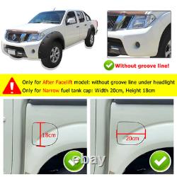 Arches de roue tout-terrain extensions d'aile pour Nissan Navara 2010-2014 kit de carrosserie large
