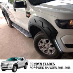 Arches de roues à LED avec élargisseurs d'aile pour Ford Ranger 2016-2018 Kit de carrosserie large