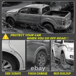 Arches de roues à LED avec élargisseurs d'aile pour Ford Ranger 2016-2018 Kit de carrosserie large