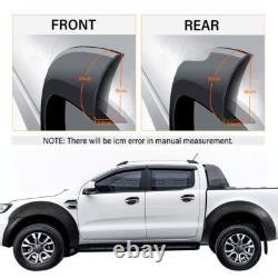 Arches de roues à LED avec élargisseurs d'aile pour Ford Ranger 2016-2018 Kit de carrosserie large