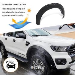 Arches de roues larges noires mates avec trous pour capteurs pour Ford Ranger T8 2018-2021