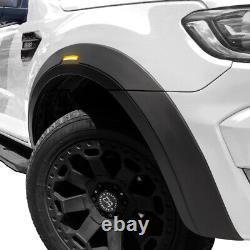 Avec lumière LED pour Ford Ranger 2015-2022 T7 T8 Kit d'élargisseurs d'arches de roue Trim