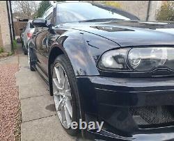 BMW E46 Kit carrosserie à larges ailes 2 portes s'adapte 318-M3 GRP 2 pare-chocs 2 jupes 4 ailes