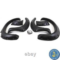 Black Wide Wheel Arches Extensions Fender Flares Set Toyota Hilux 2005-2011