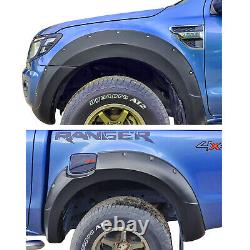 Bolt Style Fender Flares Wide Wheel Arch Extensions Pour Ford Ranger 2012-2015 T6