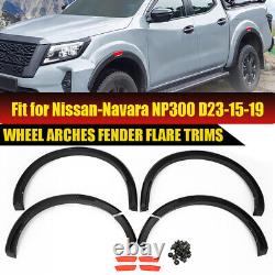 D23 Kit de Carrosserie avec Élargisseurs d'Arches de Roues Large en 6 Pièces pour Nissan Navara NP300 2015-2024