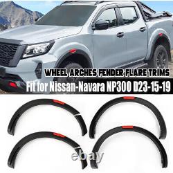 D23 Kit de Carrosserie avec Élargisseurs d'Arches de Roues Large en 6 Pièces pour Nissan Navara NP300 2015-2024