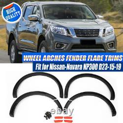 D23 Kit de Carrosserie avec Élargisseurs d'Arches de Roues Large en 6 Pièces pour Nissan Navara NP300 2015-2024