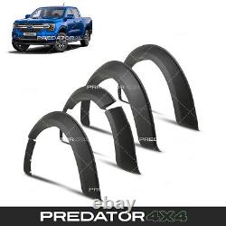 Élargisseur d'aile Fender Flare en noir mat pour kit d'arches de roue large pour le nouveau Ford Ranger T9 2023+