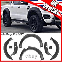 Élargisseurs d'aile de roue larges en noir brillant pour Ford Ranger T7 2015-2018