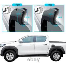 Élargisseurs d'ailes à larges passages de roues pour kit carrosserie Toyota Hilux 2015-2017 Double Cab