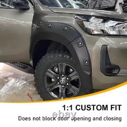 Élargisseurs d'ailes à roues larges tout-terrain pour Toyota Hilux Mk9 2021-2025 4 portes