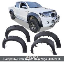 Élargisseurs d'ailes de roue pour Toyota Hilux MK6 MK7 2005-2014 4 Portes