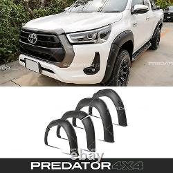 Élargisseurs d'ailes en noir mat avec boulons pour Toyota Hilux Mk9 2021+