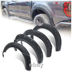 Ensemble de 6 extensions d'ailes de roue pour Ford Ranger 2015-2022 Double Cab