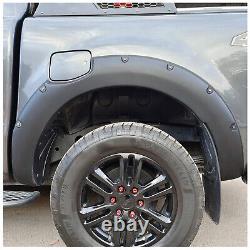 Ensemble de 6 extensions d'ailes de roues pour Ford Ranger 2015-2022 Double Cab