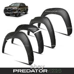 Extensions d'aile de garde-boue noir mat large pour kit carrosserie Toyota Hilux 2021+