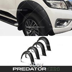 Extensions d'aile de garde-boue noires mates pour Nissan Navara D23 15-20