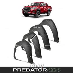 Extensions d'aile de roue large en noir mat pour Toyota Hilux Rocco 2018-2020