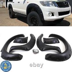 Extensions d'ailes de garde-boue larges noires pour Toyota Hilux 2005-2011