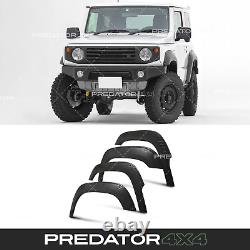 Extensions d'ailes de pare-chocs larges noires pour kit d'élargissement de garde-boue pour Suzuki Jimny JDM JB64 Mk4 2018+