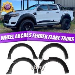 Extensions d'ailes larges kit carrosserie noir pour Ford Ranger T7 2016-2018 Royaume-Uni