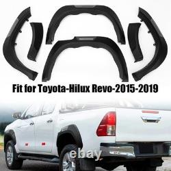 Extensions d'ailes larges noires pour kit de carrosserie 2015-2019 pour Toyota Hilux Revo