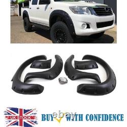 Extensions d'ailes noires larges pour Toyota Hilux 2005-2011