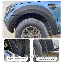 Extensions d'arches de roue larges et élargisseurs d'ailes pour kit de carrosserie Ford Ranger T6 2012-2014