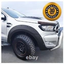 Extensions de passages de roues noirs mats Kit de carrosserie large pour Ford Ranger 2015-2018 T7