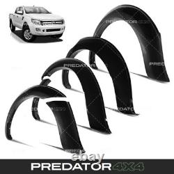 Extensions de roues à ailes larges en noir brillant pour Ford Ranger T6 12-14