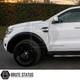 Ford Ranger 2015-2022 T7 T8 Kit D'&eacute;largissement D'ailes Style Slim Noir Brillant