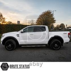 Ford Ranger 2015-2022 T7 T8 Kit d'élargissement d'ailes style slim noir brillant