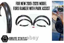 Ford Ranger 2019-2020 Large Body Wheel Arches Fender Flares T8 Slim Park Assist