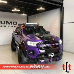 Ford Ranger Big Ultra T6-t7 Large Roue Arches Fender Flares Kit Gloss Noir