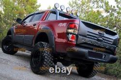 Ford Ranger Wide Roue Arch Extensions Vis T8 2019-2022 Wildtrak Fender Flares