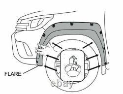 Ford Ranger Wide Wheel Arch Extensions Avec Vis T8 2019 2023 Wildtrak Kit