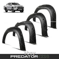 Garde-boue à larges passages d'aile noir mat pour Mitsubishi L200 Series 6 Triton 19-23