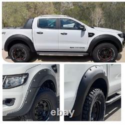 Garde de scoop de capot avec ailes larges pour Ford Ranger T6 2012-2014 4 portes Pickup