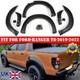 Kit Carrosserie De 6 &eacute;largisseurs D&rsquo;ailes Noirs &agrave; Larges Passages De Roue Pour Ford Ranger T8 2019-2022