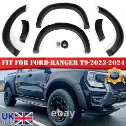 Kit carrosserie de 6 élargisseurs d’ailes noirs à roues larges pour Ford Ranger T9 2023-2024