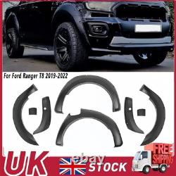 Kit carrosserie noir de 6 élargisseurs d’ailes larges pour Ford Ranger T8 2019-2022