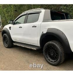 Kit carrosserie noir de 6 élargisseurs d’ailes larges pour Ford Ranger T8 2019-2022