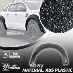 Kit carrosserie noir de 6 élargisseurs d’ailes larges pour Ford Ranger T8 2019-2022