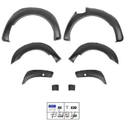 Kit carrosserie noir de 6 élargisseurs d’ailes larges pour Ford Ranger T8 2019-2022