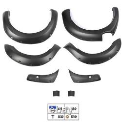 Kit carrosserie noir de 6 élargisseurs d’ailes larges pour Ford Ranger T8 2019-2022