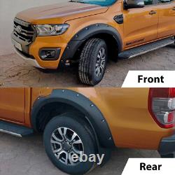 Kit d'Arches de Roue Large Style Riveté pour Ford Ranger T8 2019-2022 ASSISTANCE AU STATIONNEMENT